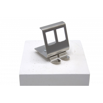 Montagebeugel DIN-rail 2-poorts voor Keystone modules