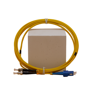 Zybrspeed Glasvezel Patchkabel SC>ST duplex SM 9/125 1.0 meter
