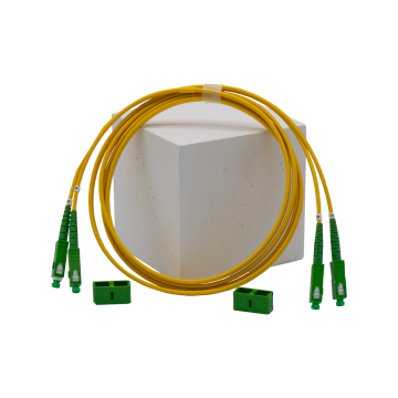 Zybrspeed Glasvezel Patchkabel SC APC - SC APC Duplex Singlemode OS2 9/125 – 10M