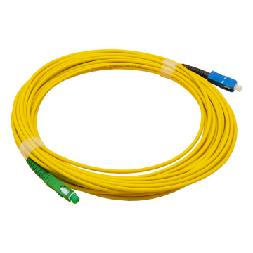 10m Zybrspeed Simplex OS2 fiber optic patchcable with SC APC - SC connectors 10m Zybrspeed Simplex OS2 fiber optic patchcable with SC APC - SC connectors