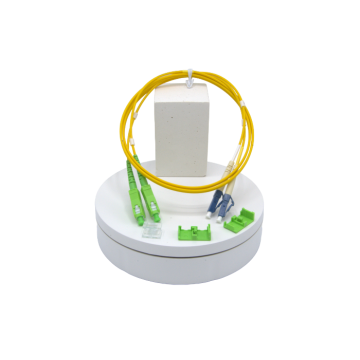 0.5m Zybrspeed Duplex OS2 fiber optic patchcable with SC APC - LC connectors