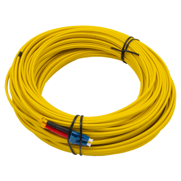 30m Zybrspeed Duplex OS2 fiber optic patchcable with LC - LC connectors