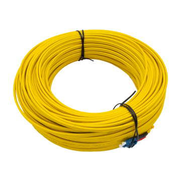 50m Zybrspeed Duplex OS2 fiber optic patchcable with LC - LC connectors