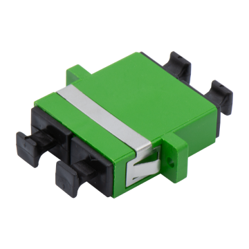 SC/APC Adapter Duplex SM OS2 Groen