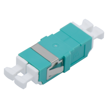 LC Duplex Adapter MM OM3 Aqua Snap-In Flangeless | Grayle