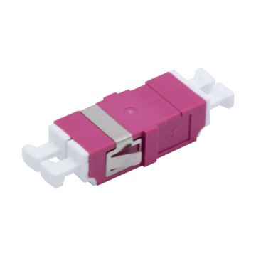 LC Duplex Adapter MM OM4 Violet Snap-In Flangeless | Grayle