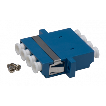 LC adapter Quad SM OS2 Blauw