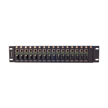 19 Inch Media Converter 2HE - 16 Aansluitingen - Leeg