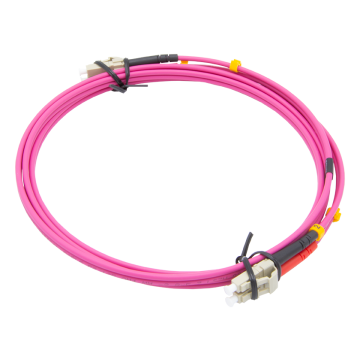 1.5m Zybrspeed Duplex OM4 fiber optic patchcable with LC - LC connectors