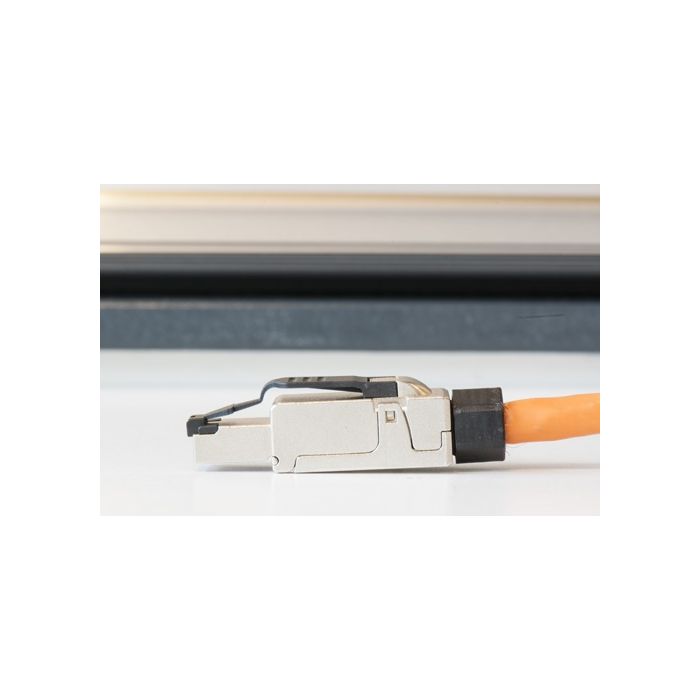 RJ45 Cat6A/7A Shielded Stekker – Voor Massieve Kabels
