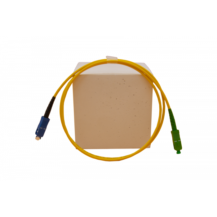 Zybrspeed SC-APC↔SC-UPC OS2 1M Glasvezel Singlemode Simplex