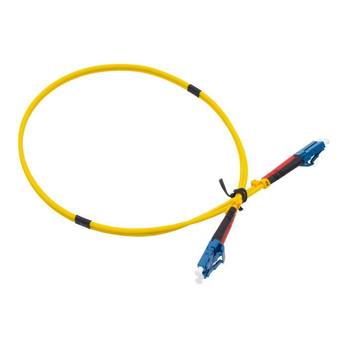 OS2 singlemode glasvezel patchkabel LC naar LC duplex - 0.5m