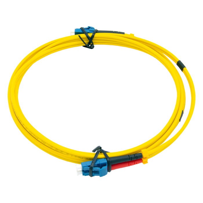 OS2 singlemode glasvezel patchkabel LC naar LC duplex - 2m