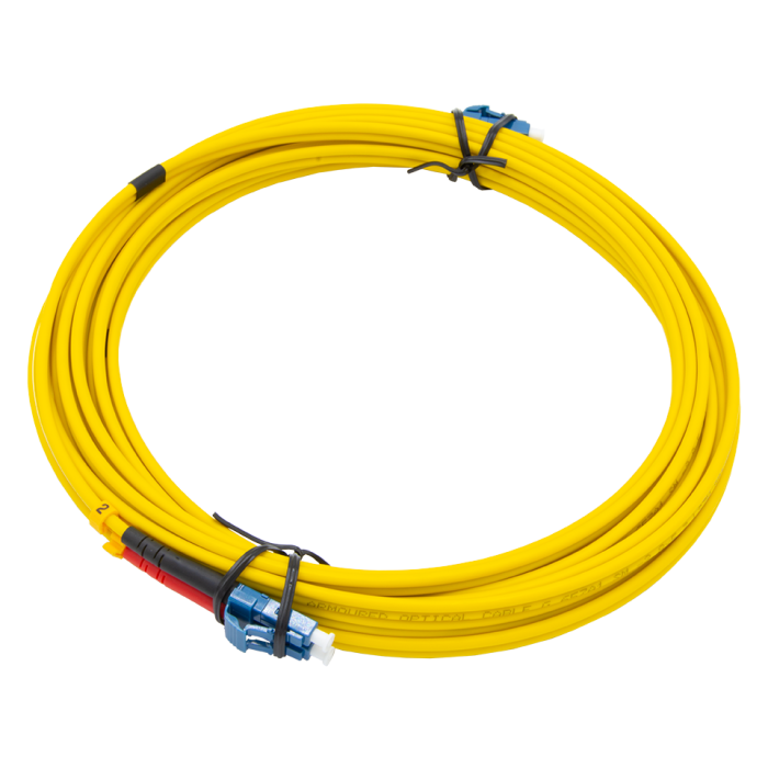 OS2 singlemode glasvezel patchkabel LC naar LC duplex - 5m