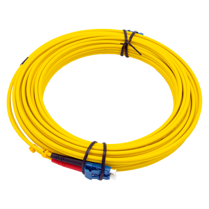 OS2 singlemode glasvezel patchkabel LC naar LC duplex - 7.5m