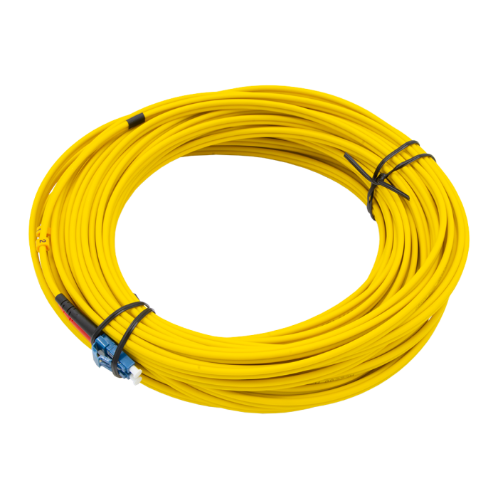 OS2 singlemode glasvezel patchkabel LC naar LC duplex - 20m