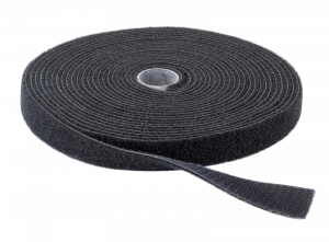 Klittenband 20mm breed zwart (25m lang)