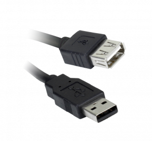 USB CABLE 2.0 A MALE > A FEMALE 0.9M