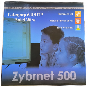 Zybrnet 500 Cat 6 U/UTP Installatie kabel - Rood - DCA goedgekeurd