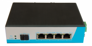 Industrial Switch PoE+ 4-Port Gigabit en 1x SFP