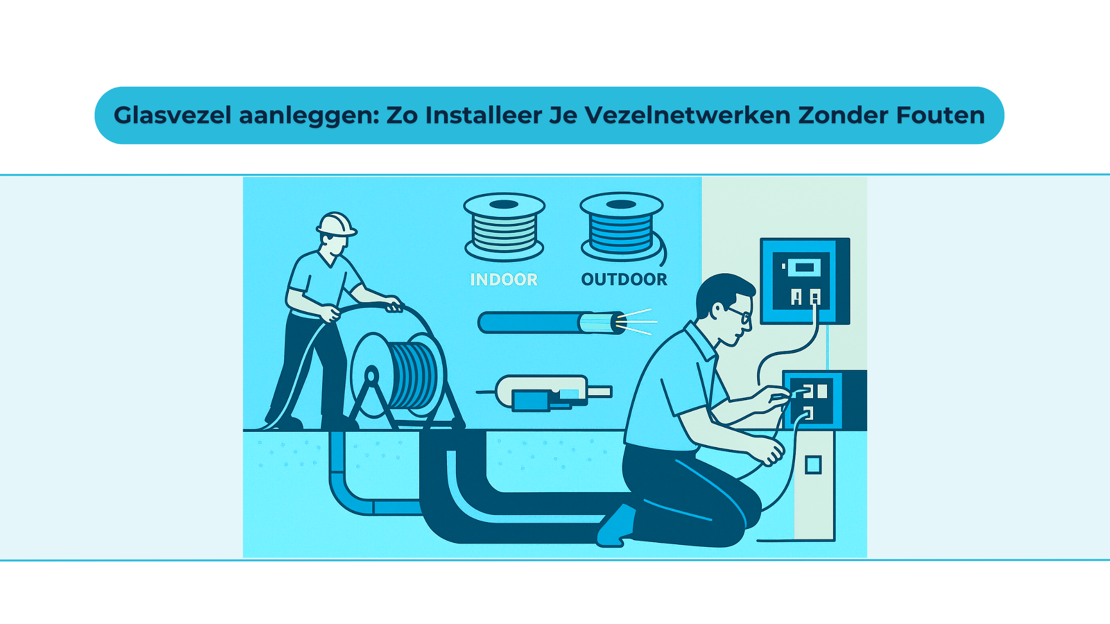 Vakkundige installatie van glasvezelkabels