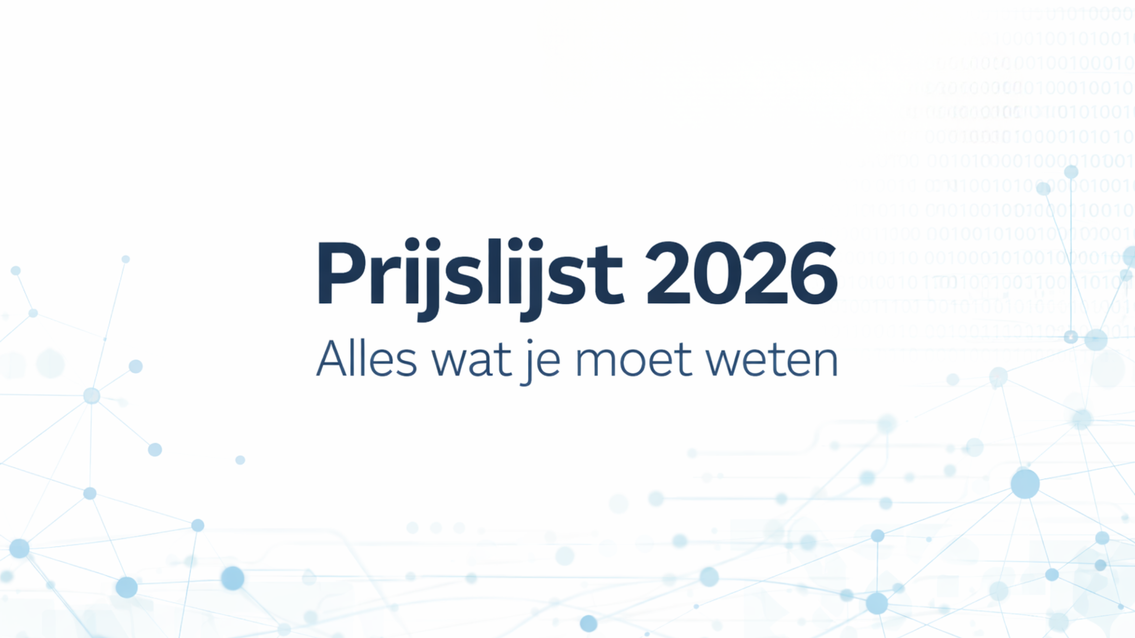 Prijslijst 2026 Grayle – overzicht prijswijzigingen en structuur