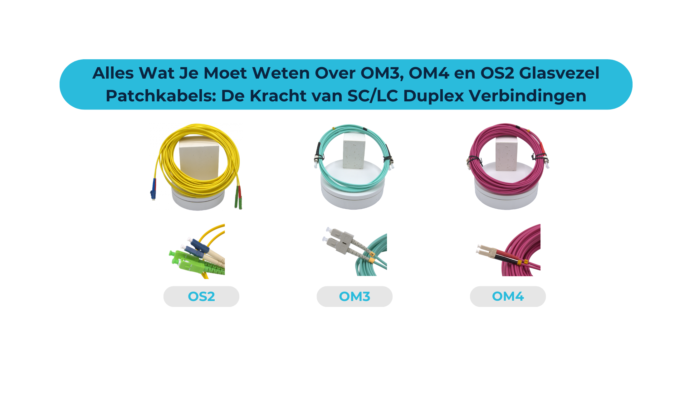 Alles Wat Je Moet Weten Over OM3, OM4 en OS2 Glasvezel Patchkabels: De Kracht van SC/LC Duplex Verbindingen