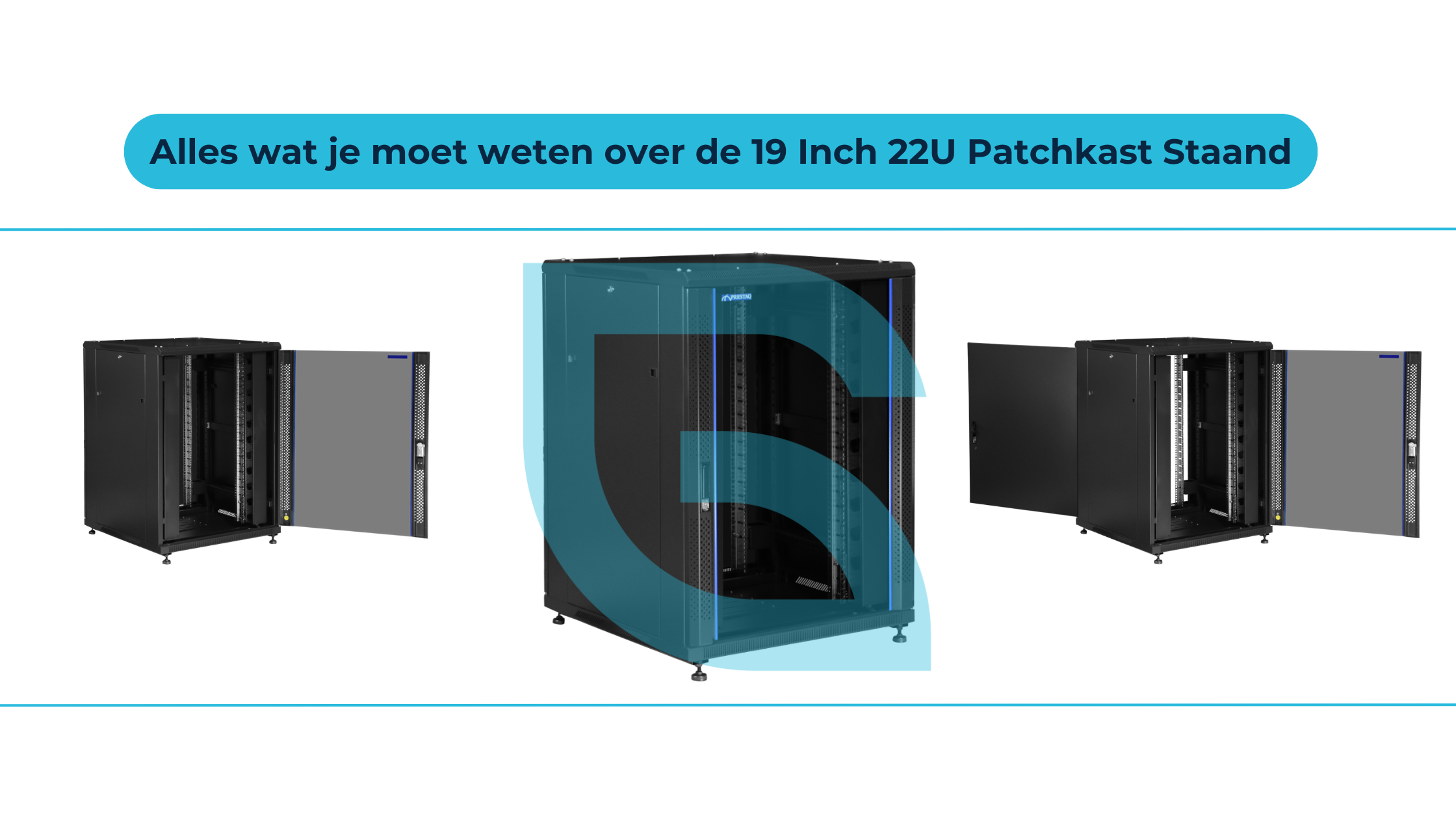 Ruimte, rust en rekbaarheid – de 22U netwerkkast die meegroeit met jouw infrastructuur.