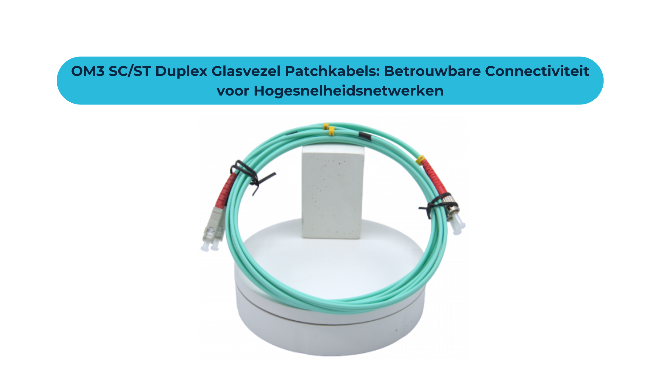 OM3 SC/ST Duplex Glasvezel Patchkabels