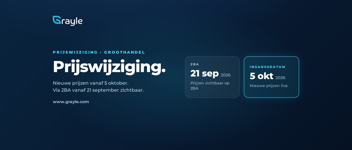 Prijswijziging per 5 oktober 2026