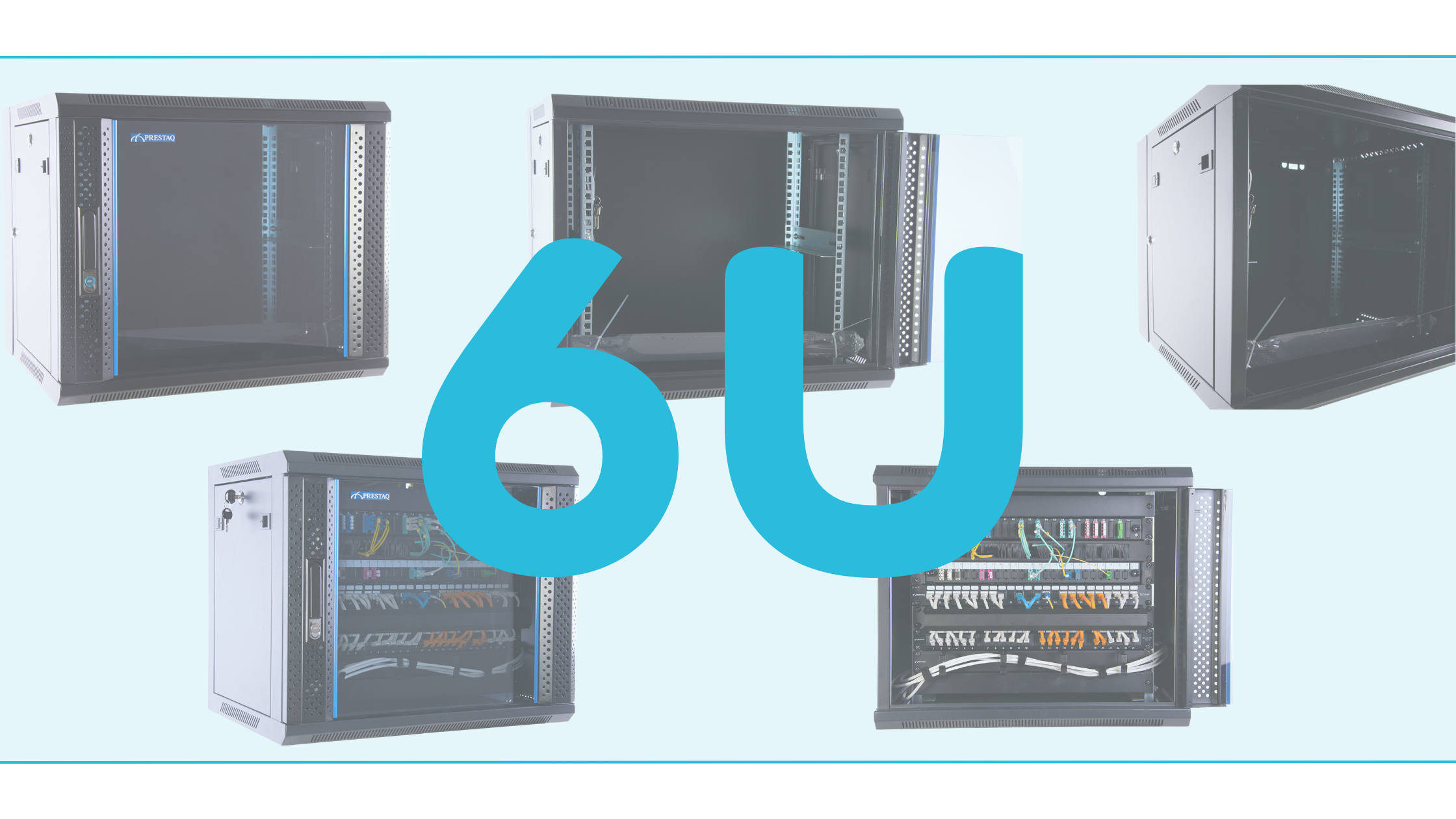 Patchkast 6U wandkast 19 inch – de slimme keuze voor compacte netwerkinstallaties met maximale efficiëntie. Compacte 6U patchkast wandmodel van Prestaq, uitgerust met glasvezelmodem, switch en patchpaneel in een meterkastomgeving.