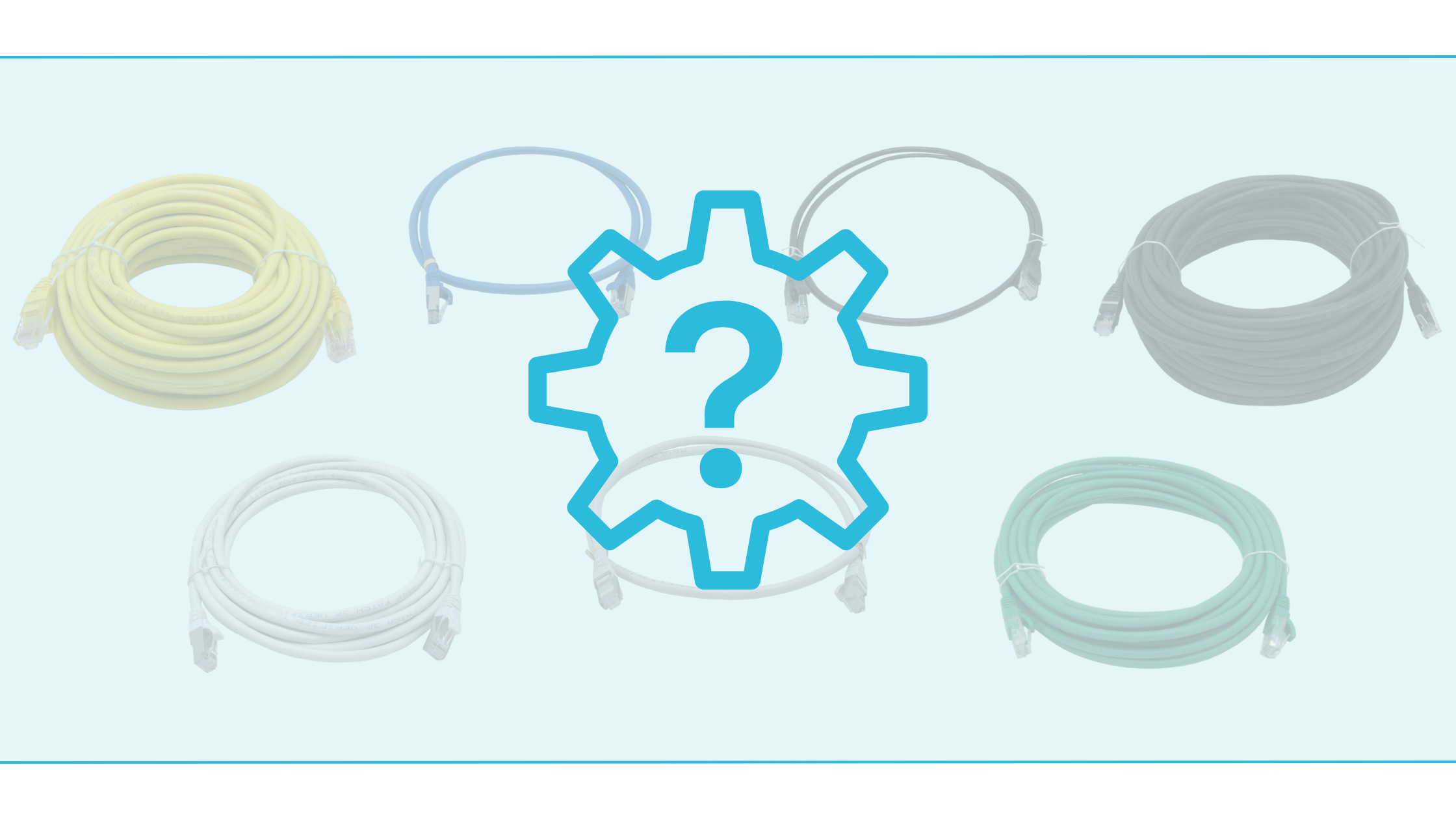 Doorsnede van een netwerkkabel met aders, afscherming en buitenmantel