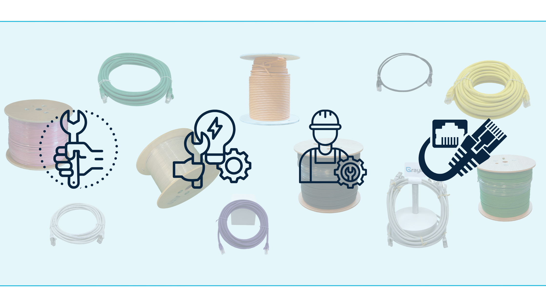 Installatie van een Cat6 netwerkkabel in een wandcontactdoos