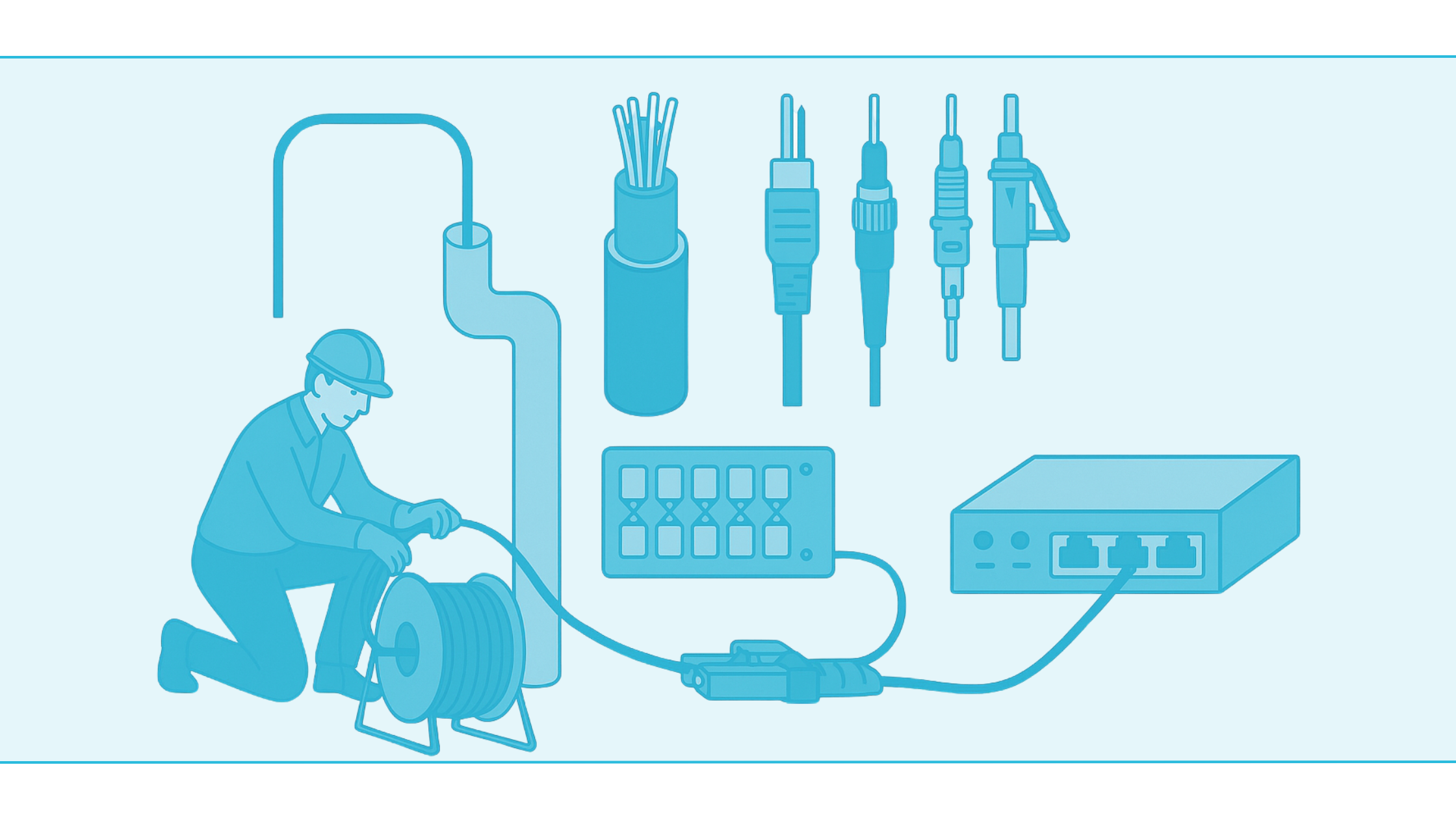 Laat afmonteren uitvoeren met fusielas en bescherm de splice Fusielas van pigtail naar stamkabel met krimpkous in lascassette