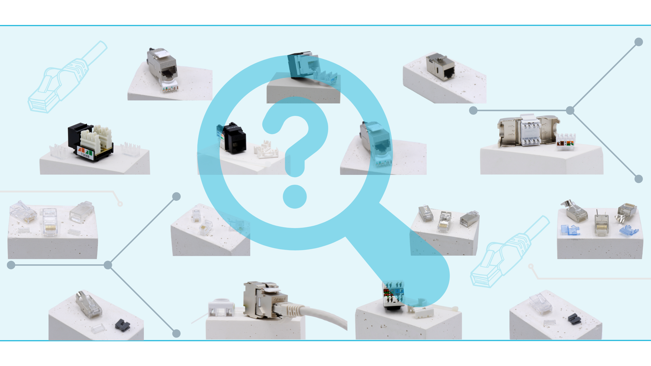 Verschillende RJ45 connector categorieën uitgelegd RJ45 connectors van Cat5e tot Cat8 met snelheidsverschillen
