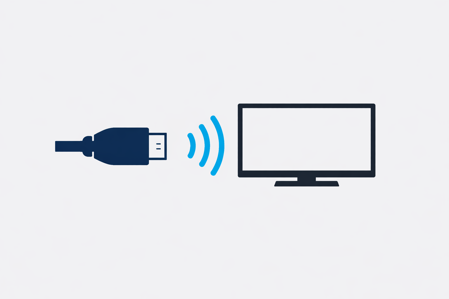 hdmi kabel verbonden met scherm voor overdracht van audio en video signaal