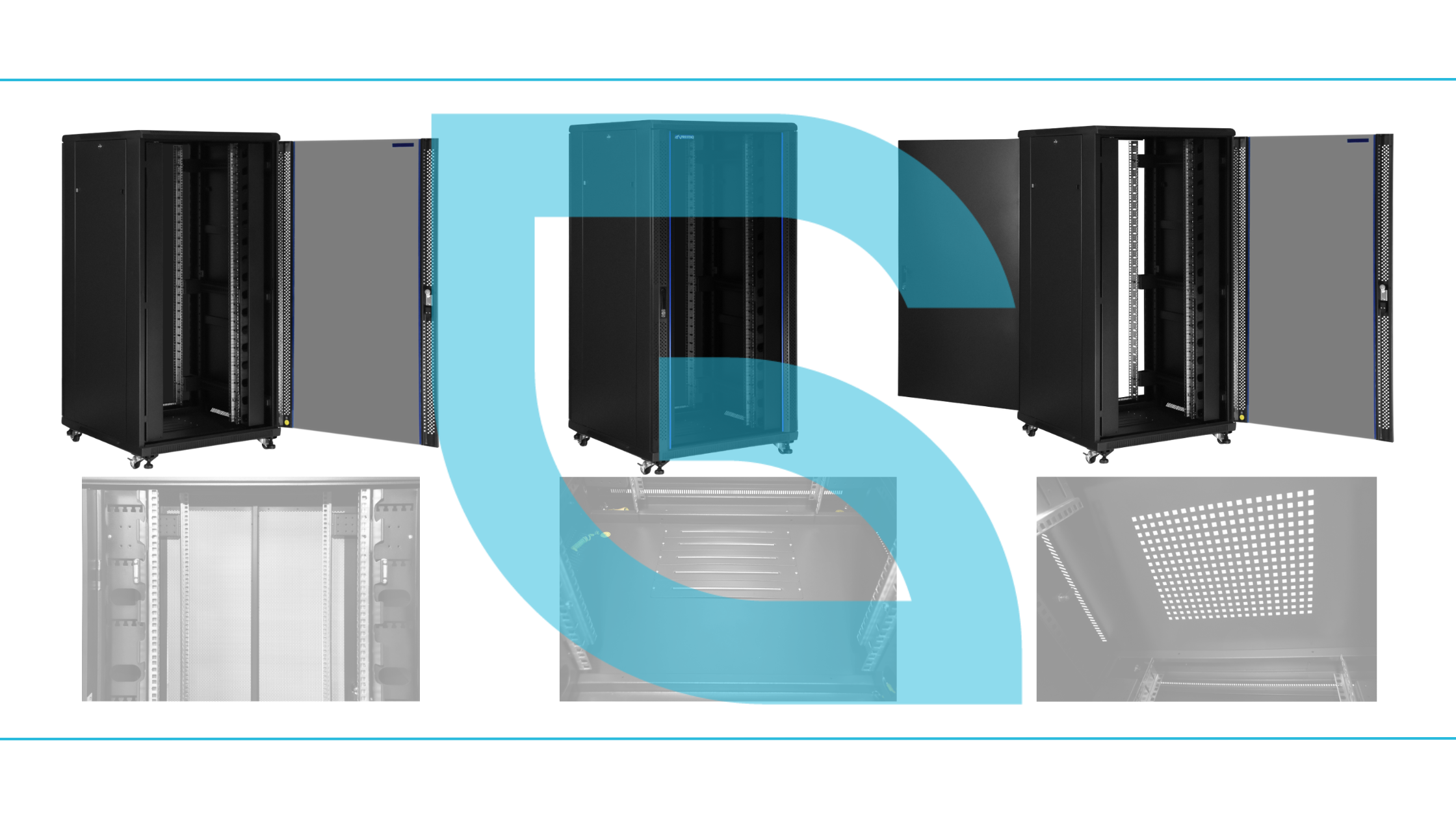 32U glazen patchkast – robuuste netwerkoplossing voor organisaties, datapunten en smart home-integraties. Volledig ingerichte 32U staande patchkast 19 inch met transparante voorzijde, geschikt voor centrale netwerkverdeling in professionele installaties.