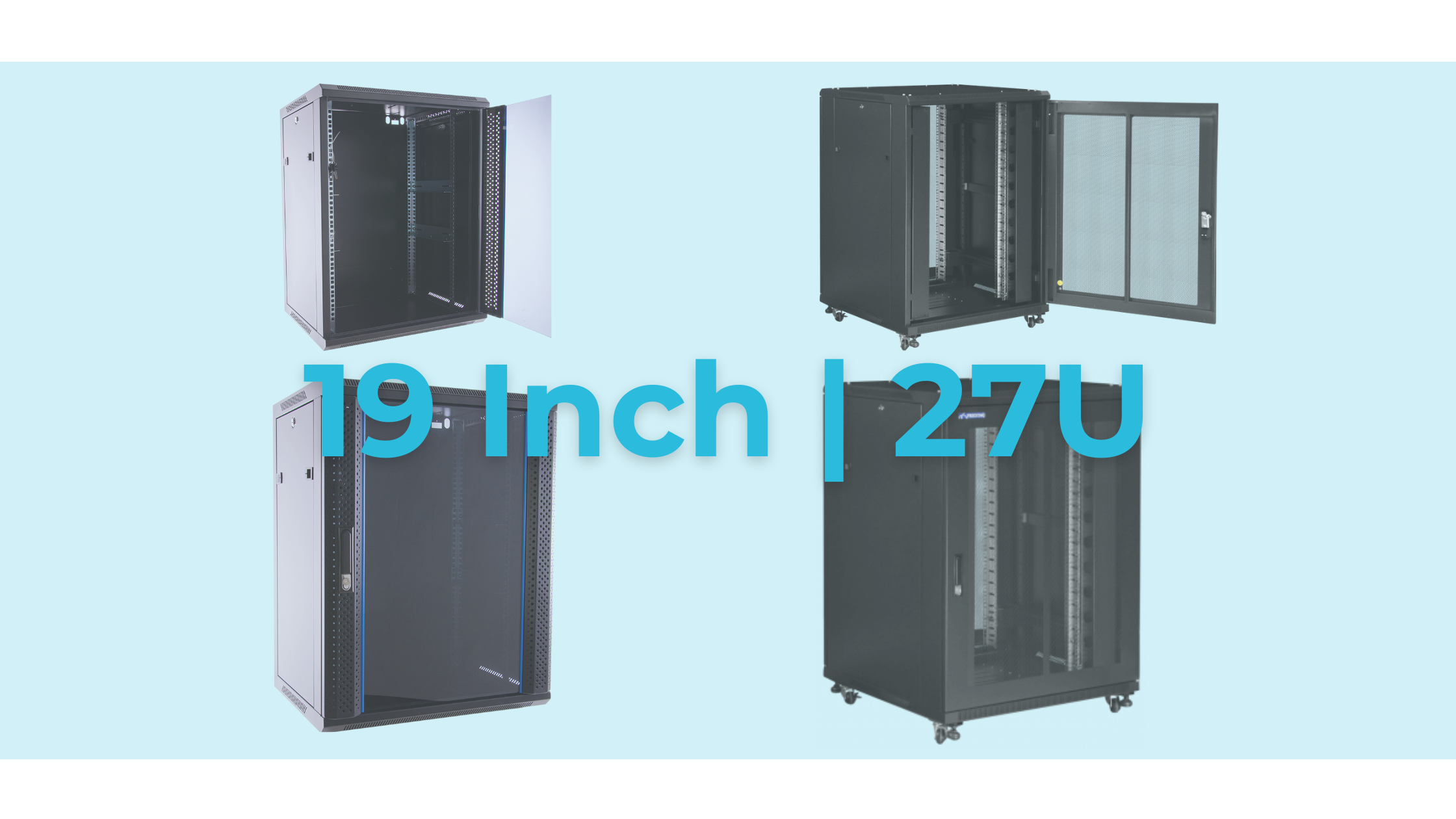 27U serverkast – krachtige en schaalbare 19 inch rackoplossing voor IT-installaties in woning, kantoor of MKB. Professionele 27U serverkast met afsluitbare deur, stalen behuizing en 19 inch rails voor netwerkapparatuur in kantoor of thuis.