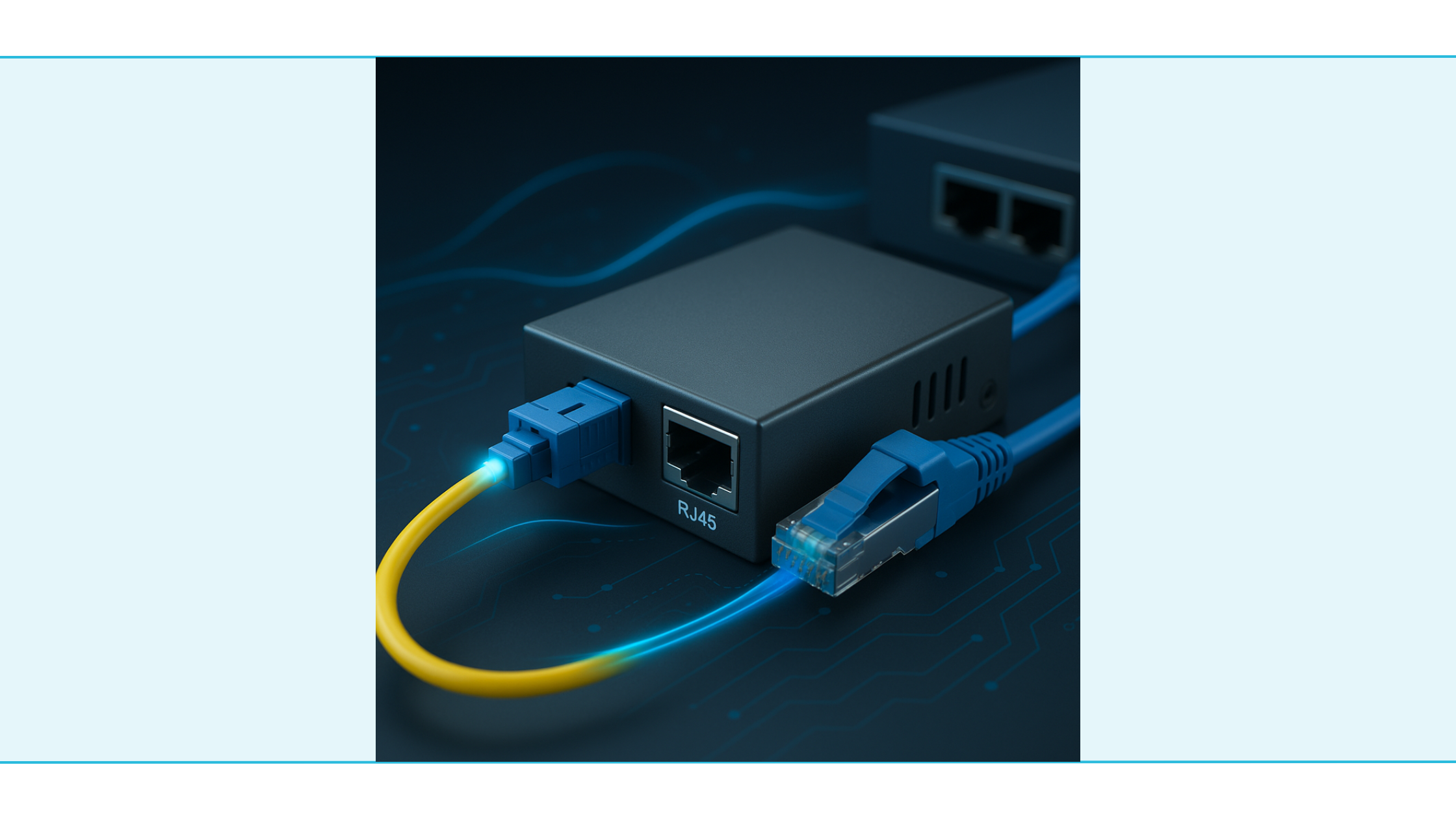 Mediaconverter met LC-optische poort en RJ45-poort voor netwerkuitbreiding