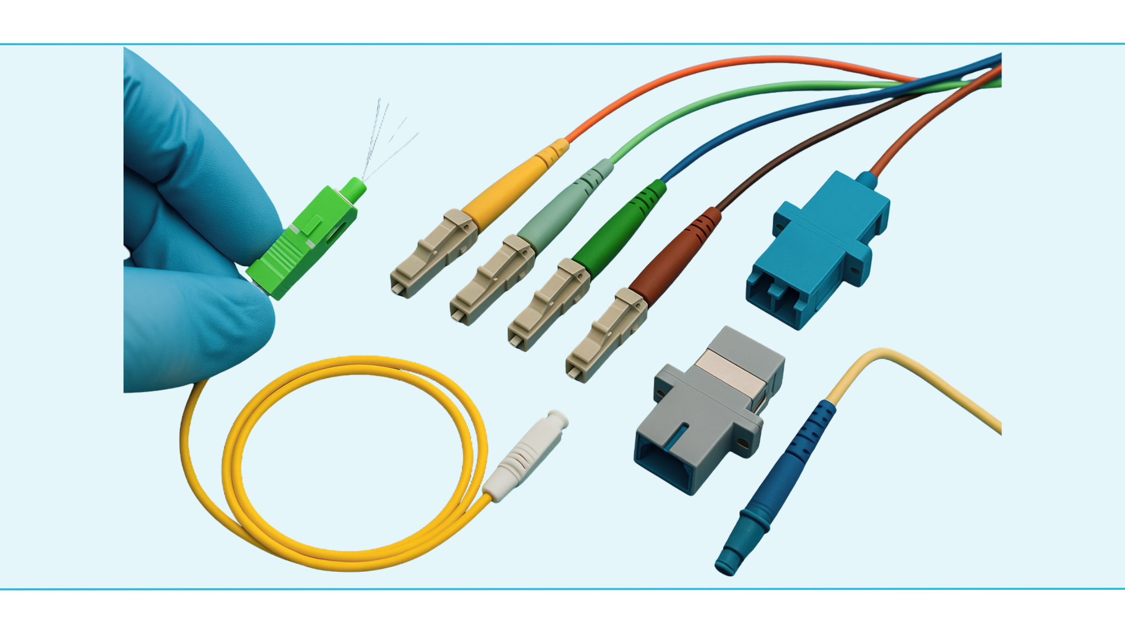 Vergelijking tussen pigtail met één connector en patchkabel met twee connectoren