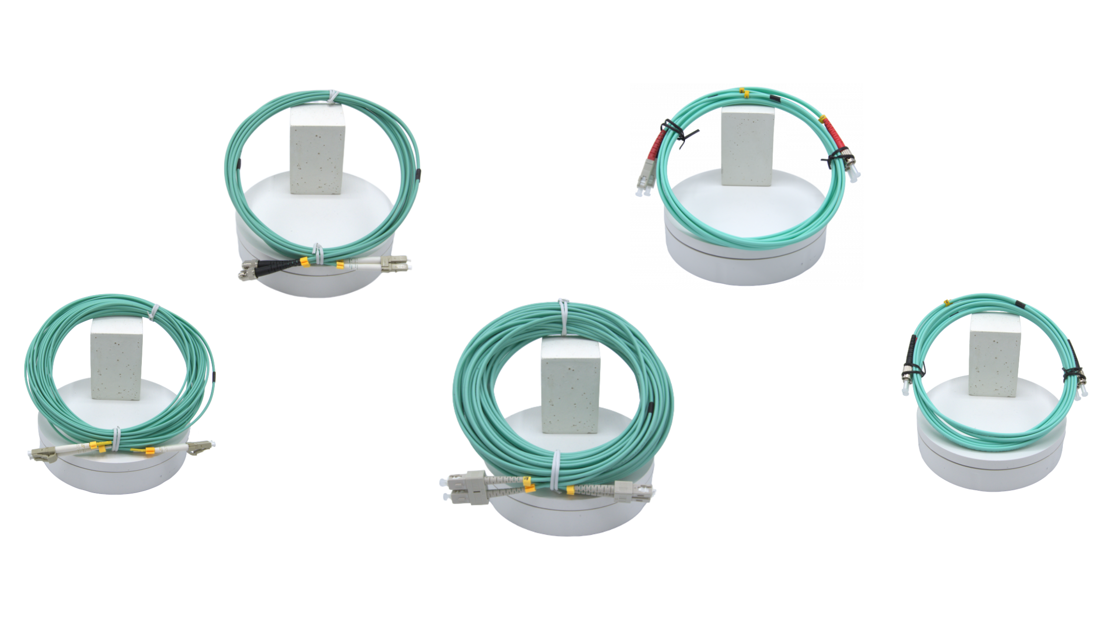 OM3: LC/LC Duplex, LC/ST, SC/LC Duplex, SC/SC Duplex, SC/ST Duplex en ST/ST Duplex OM3: LC/LC Duplex, LC/ST, SC/LC Duplex, SC/SC Duplex, SC/ST Duplex en ST/ST Duplex