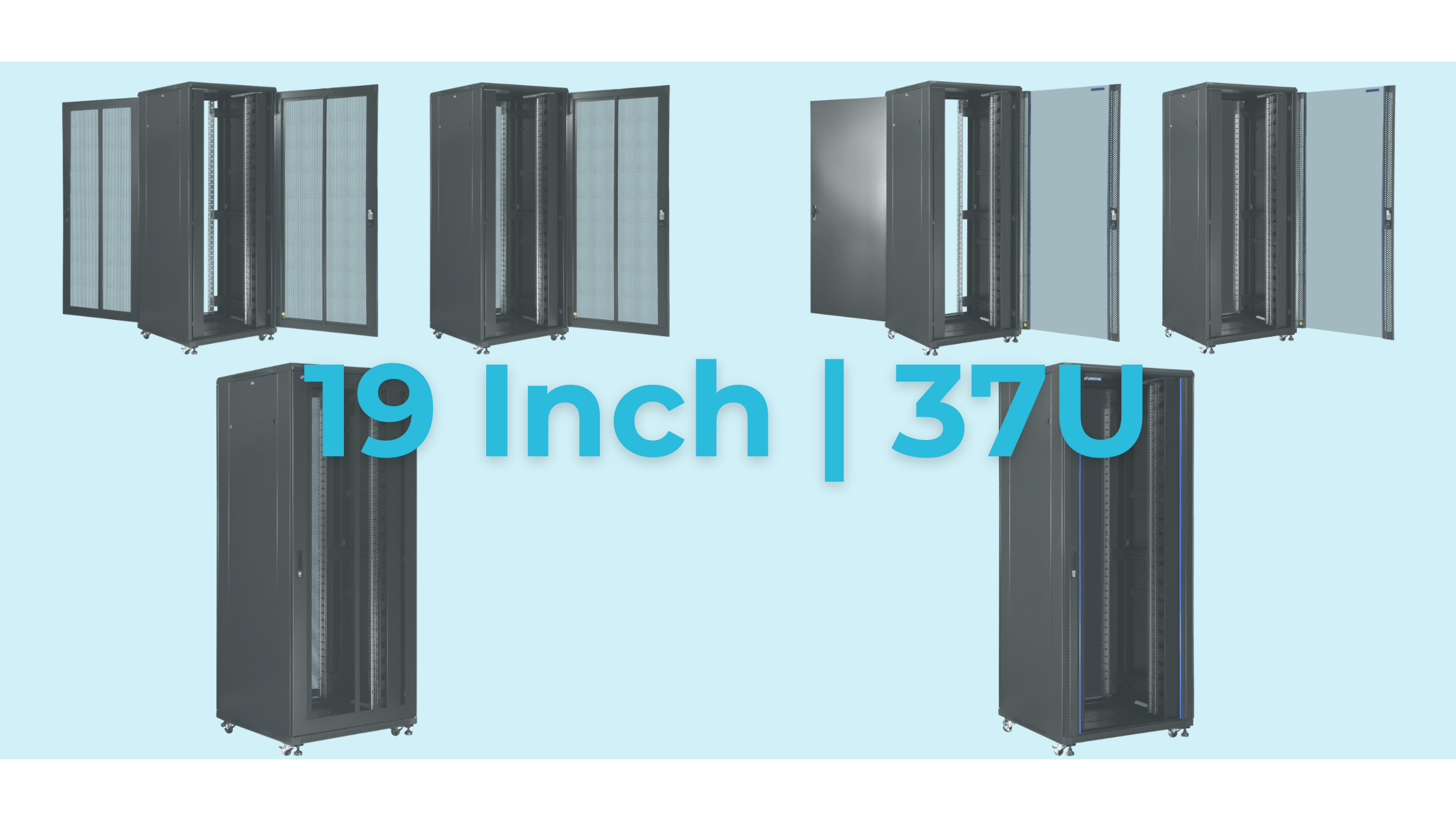 37U serverkast – krachtige staande netwerkkast voor uitgebreide IT-infrastructuren met 19 inch apparatuur. Professionele 37U serverkast met 19 inch compatibiliteit, afsluitbare deur en ventilatie – geschikt voor thuis, IT-ruimte of cameranetwerk.