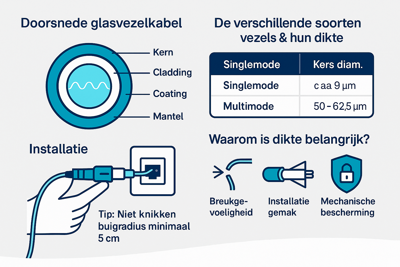 Dikkere kabels door armor: bescherming tegen mechanische belasting Armored glasvezelkabel met stalen bepantsering en HDPE-mantel